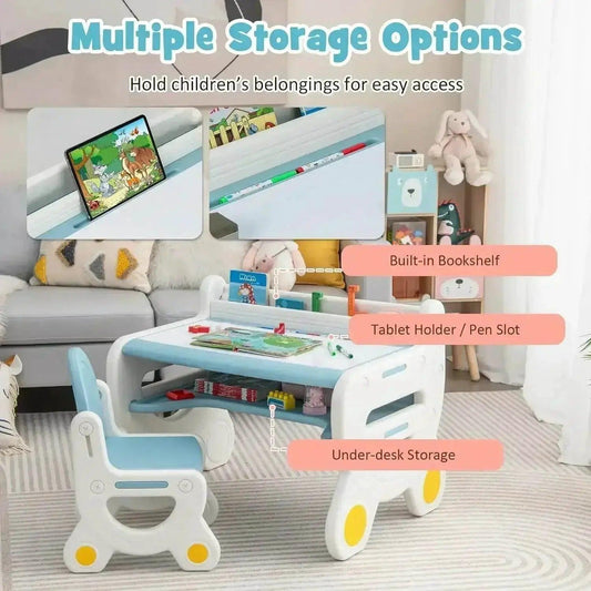  Kids Table and Chair Set for Reading and Drawing Fun -  ToylandEU™