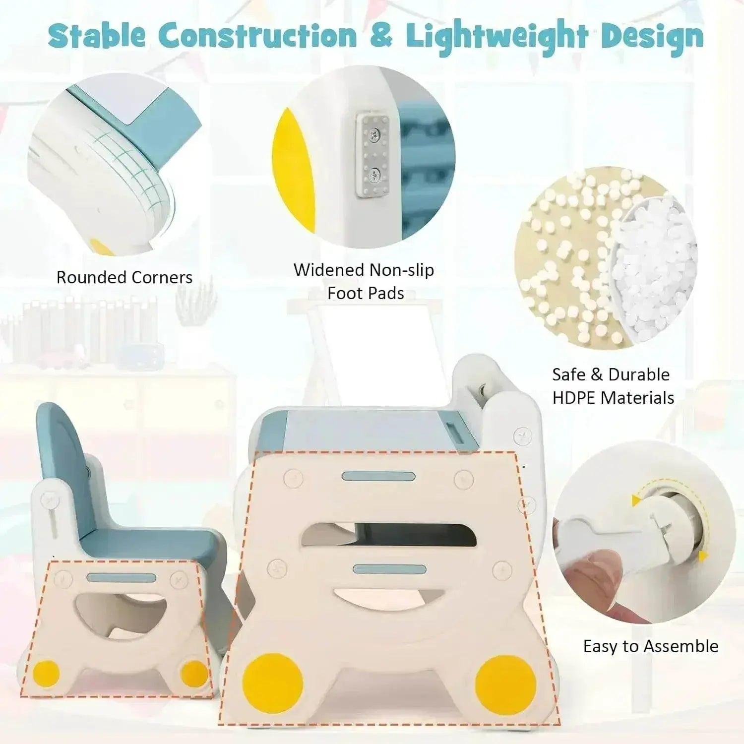  Kids Table and Chair Set for Reading and Drawing Fun -  ToylandEU™