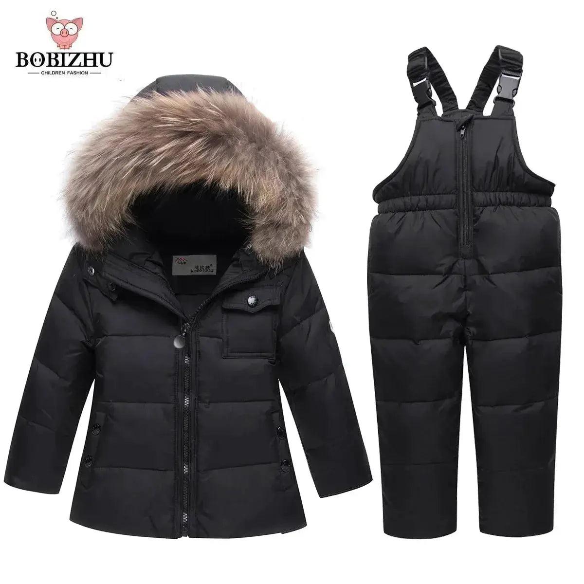  Kids Thick Warm Ski Suit With Removable Hood -  ToylandEU™