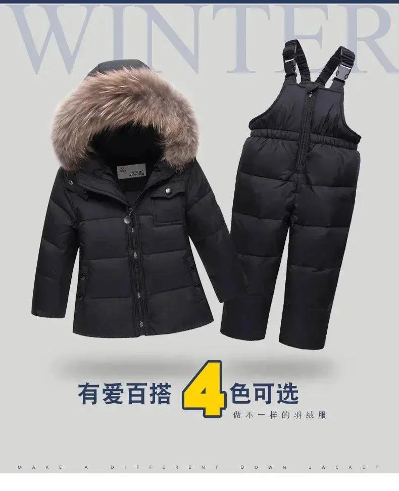  Kids Thick Warm Ski Suit With Removable Hood -  ToylandEU™