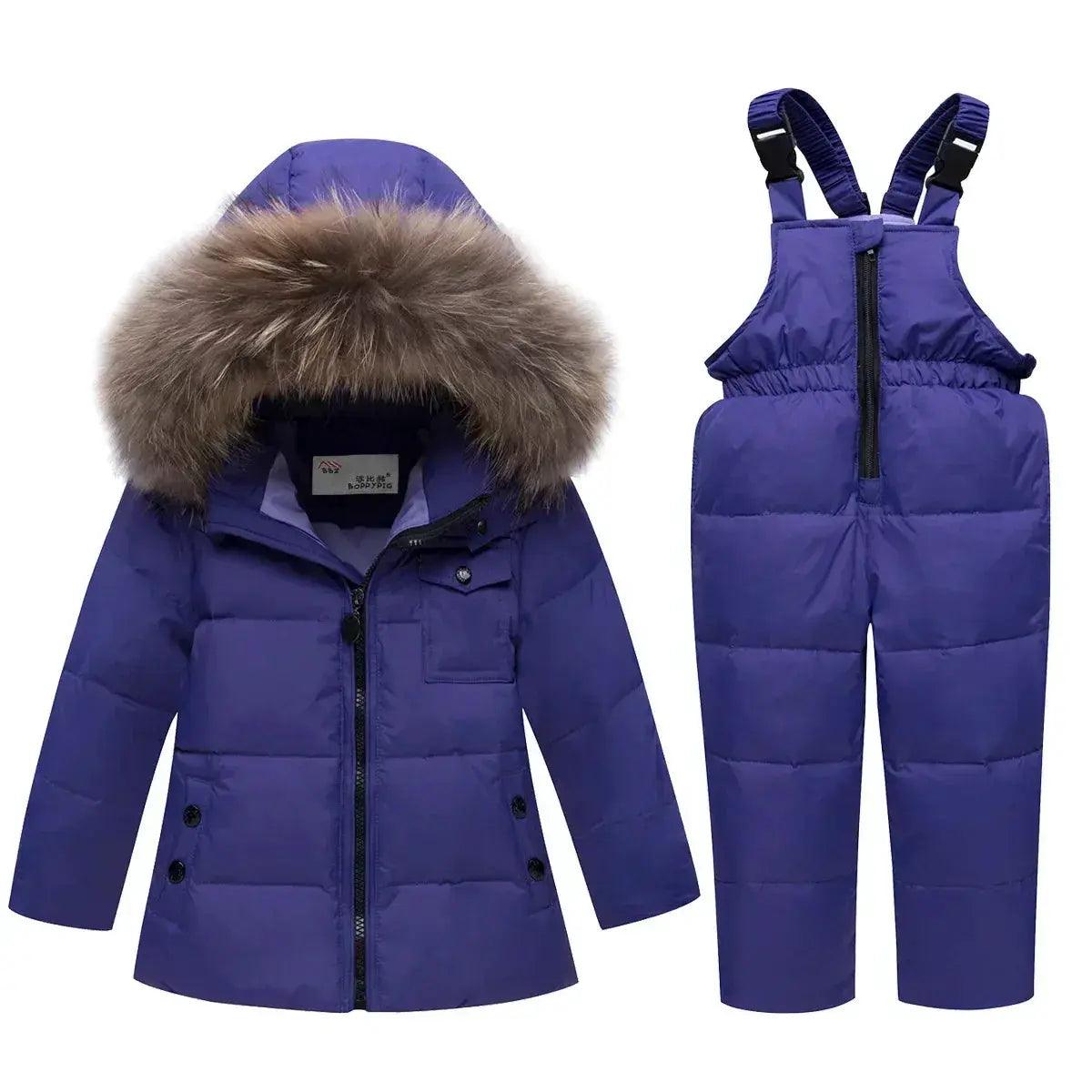  Kids Thick Warm Ski Suit With Removable Hood -  ToylandEU™