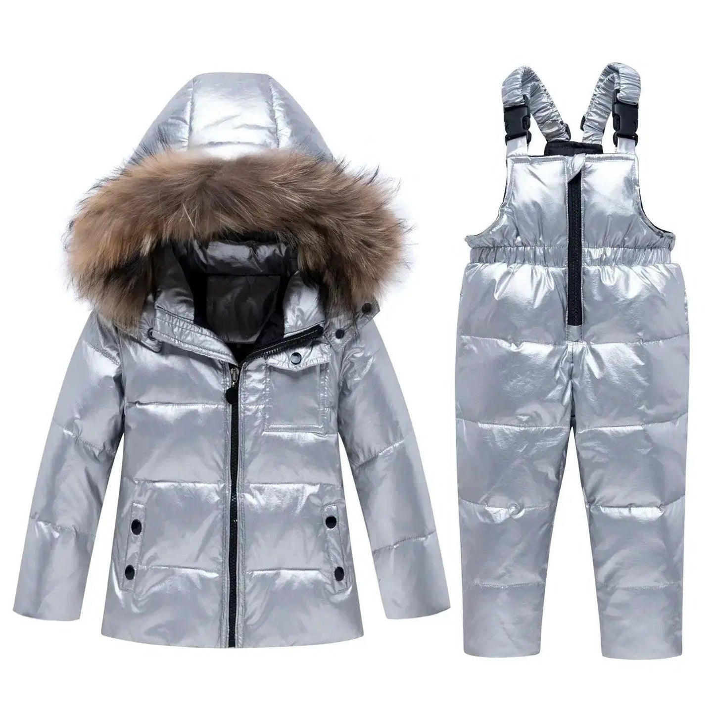  Kids Thick Warm Ski Suit With Removable Hood -  ToylandEU™