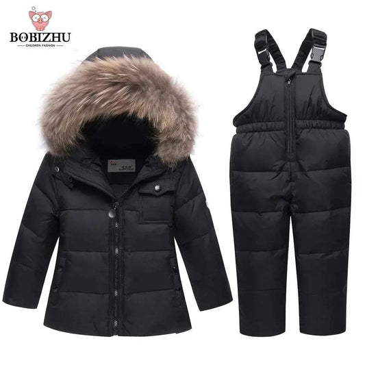  Kids Thick Warm Ski Suit With Removable Hood -  ToylandEU™