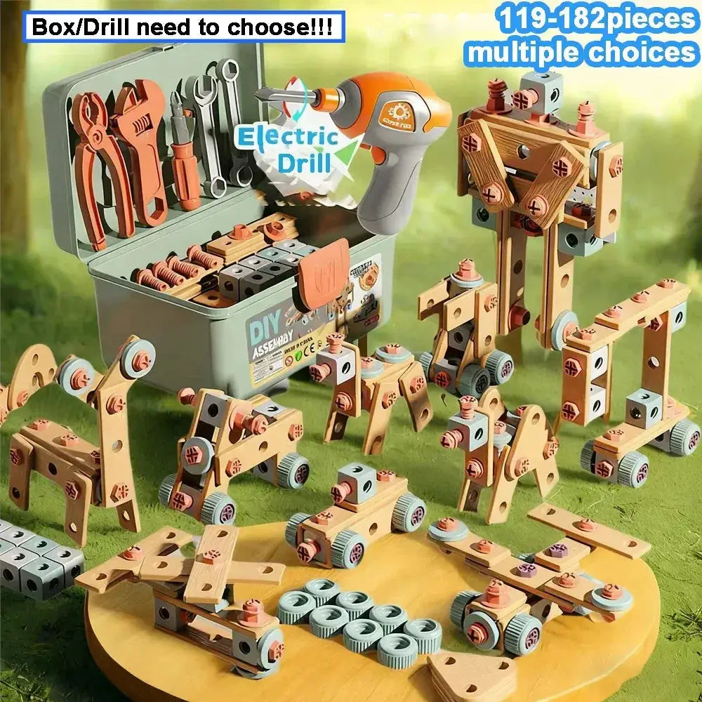 Kids Tool Set STEM Toy For DIY Nut Assembly Educational - ToylandEU