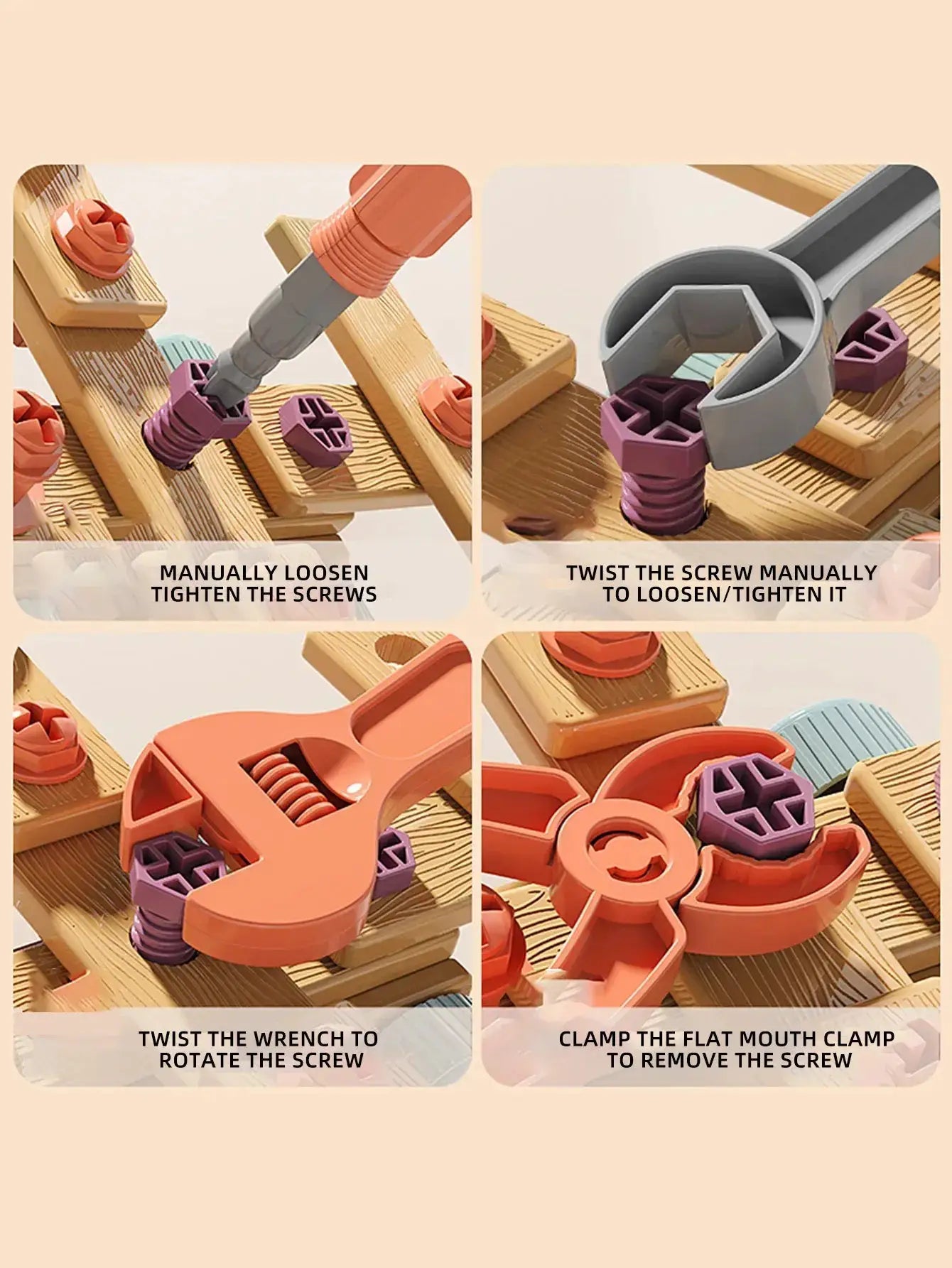 Kids Tool Set STEM Toy For DIY Nut Assembly Educational - ToylandEU