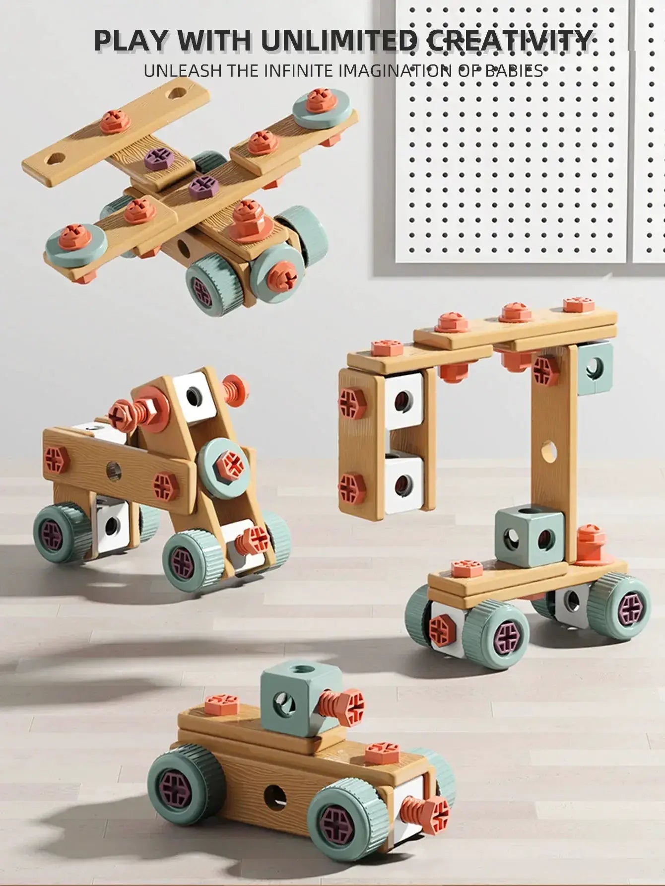 Kids Tool Set STEM Toy For DIY Nut Assembly Educational - ToylandEU