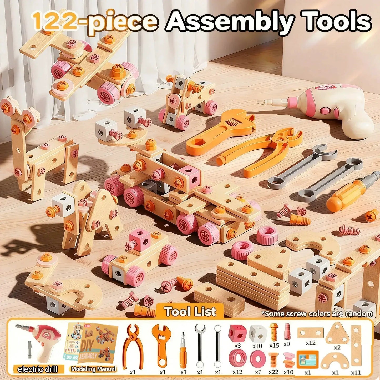 Kids Tool Set STEM Toy For DIY Nut Assembly Educational - ToylandEU