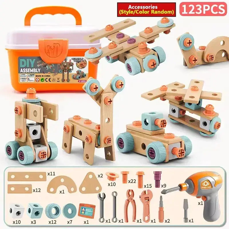 Kids Tool Set STEM Toy For DIY Nut Assembly Educational - ToylandEU