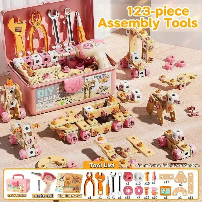 Kids Tool Set STEM Toy For DIY Nut Assembly Educational - ToylandEU