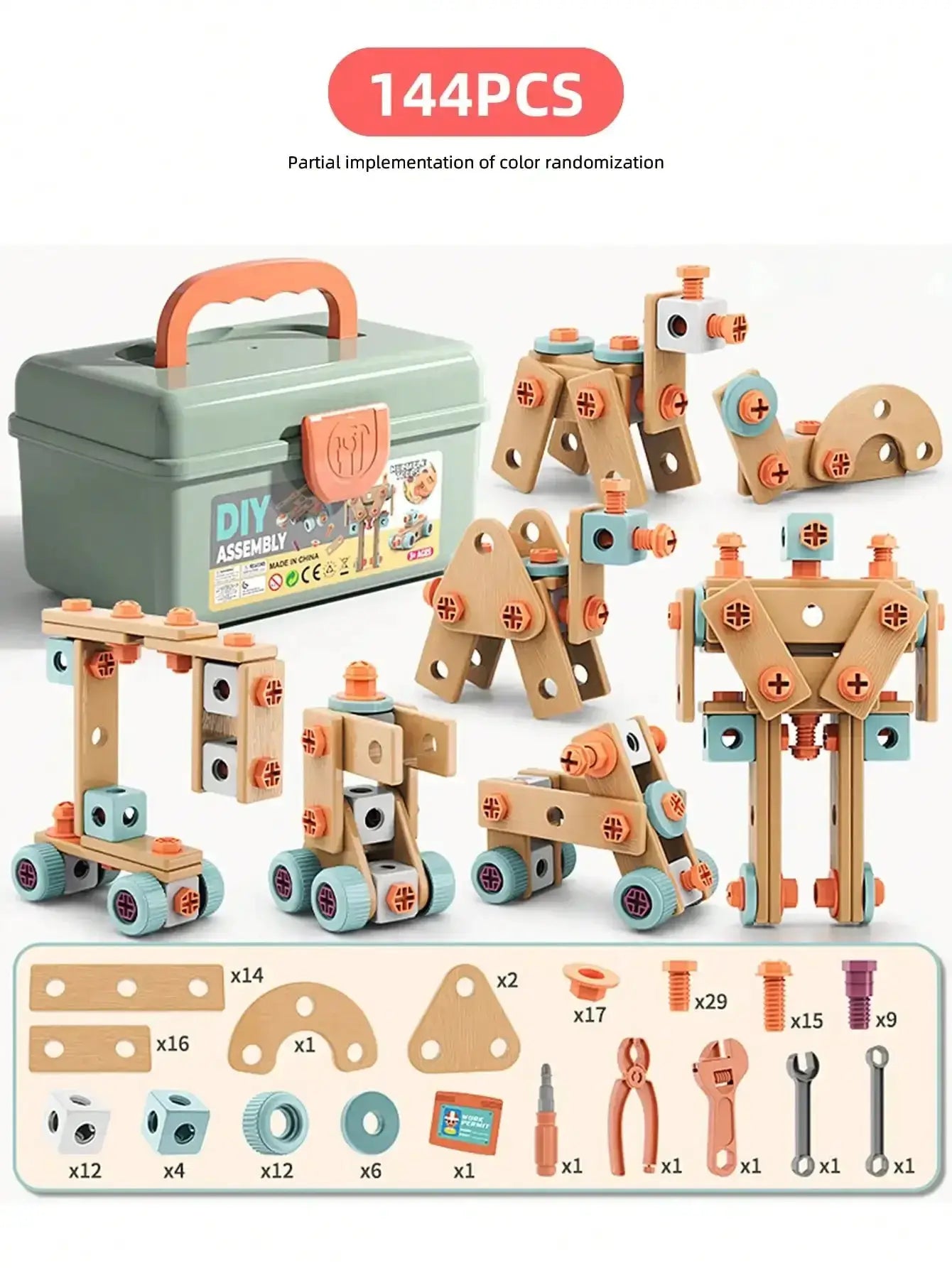 Kids Tool Set STEM Toy For DIY Nut Assembly Educational - ToylandEU