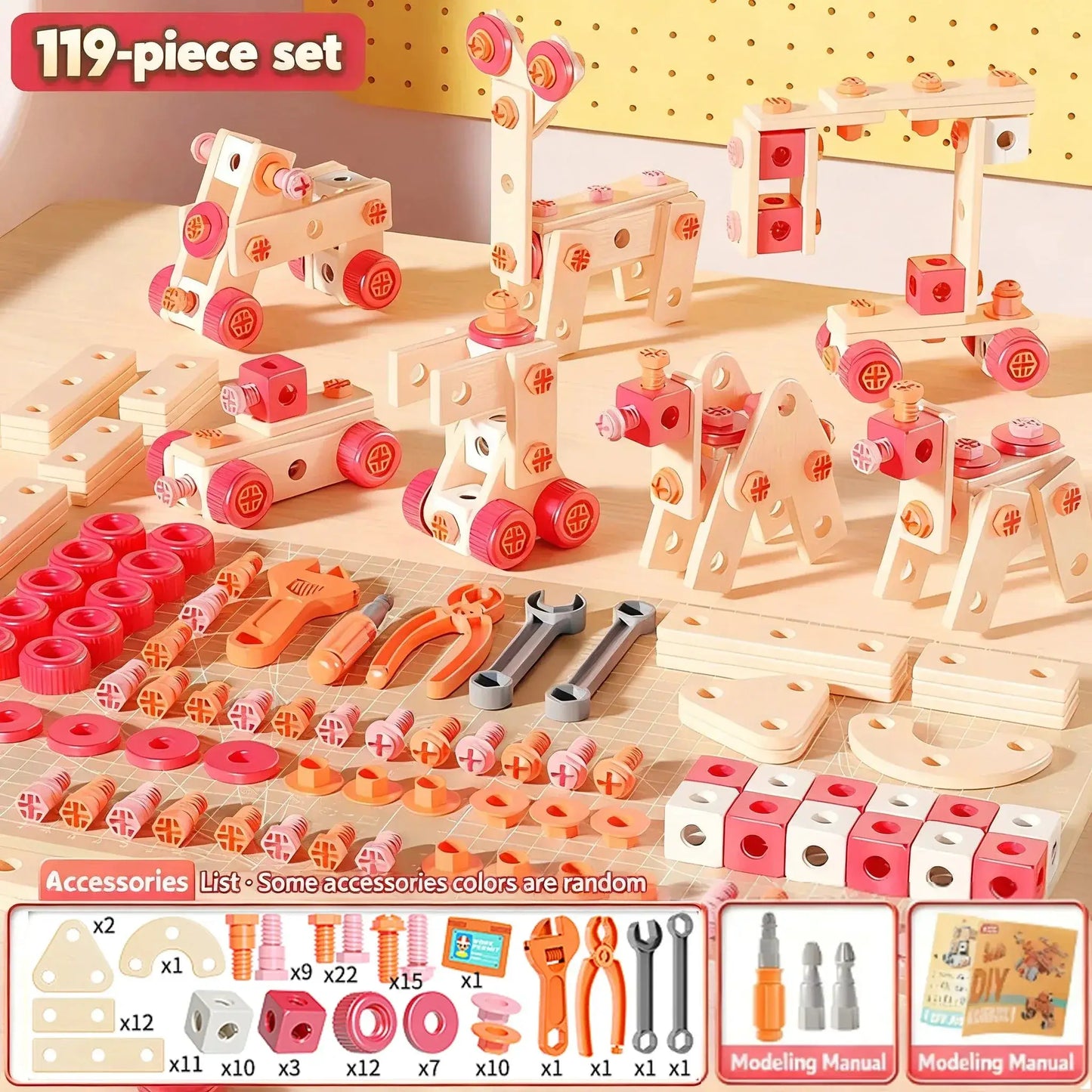 Kids Tool Set STEM Toy For DIY Nut Assembly Educational - ToylandEU
