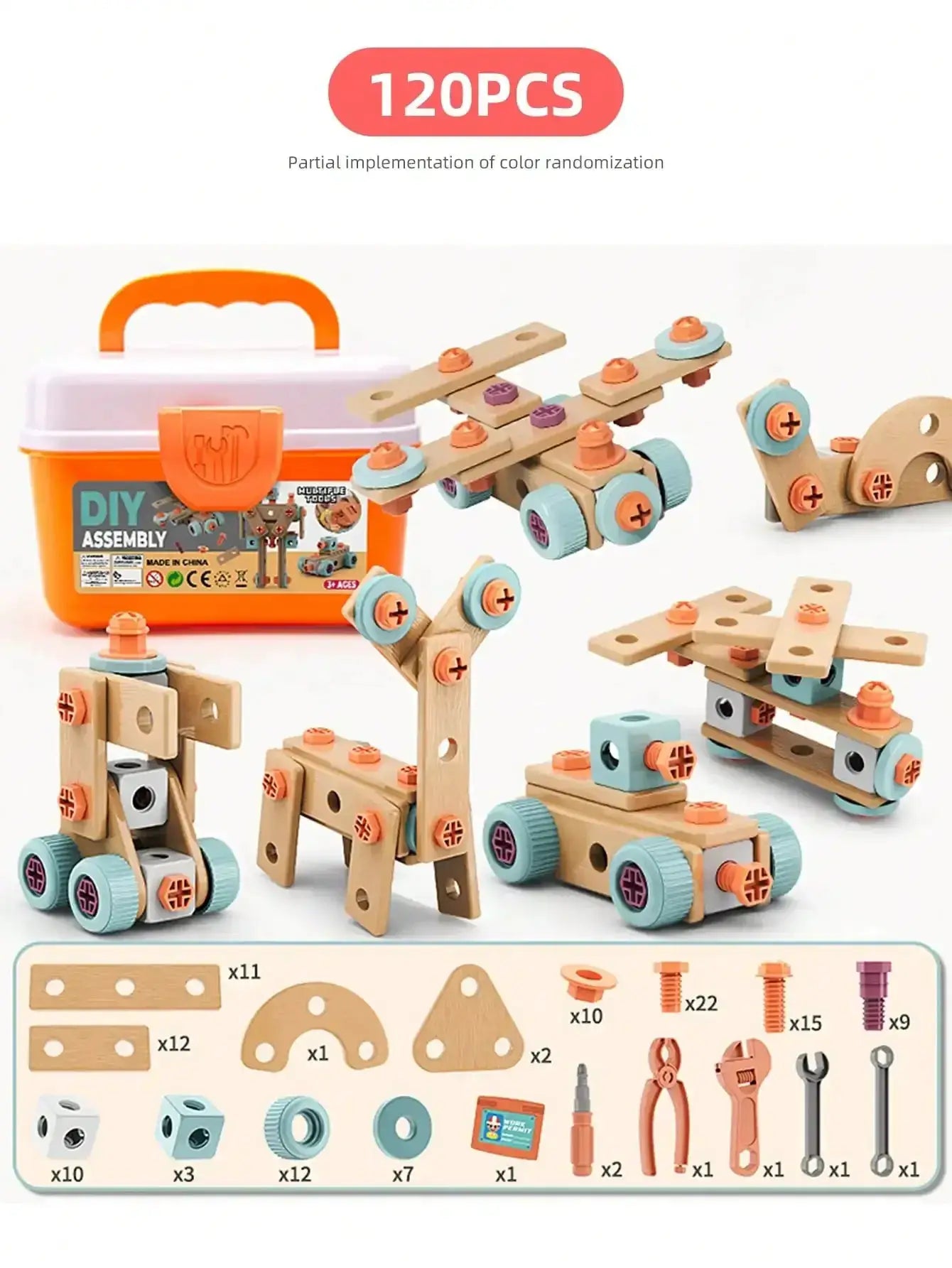 Kids Tool Set STEM Toy For DIY Nut Assembly Educational - ToylandEU