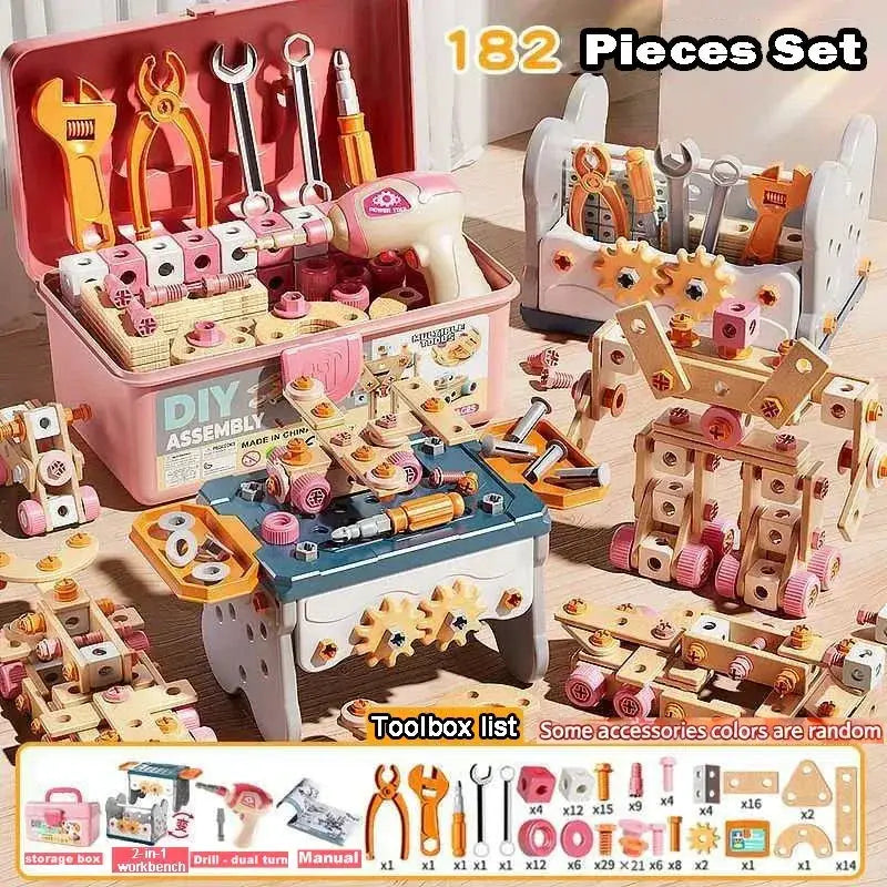 Kids Tool Set STEM Toy For DIY Nut Assembly Educational - ToylandEU
