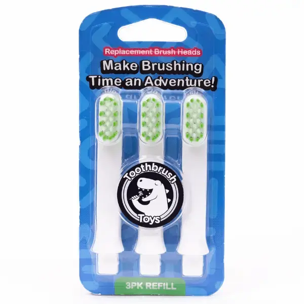  Kids Toothbrush Toy Replacement Heads 3 Pack Easy Swap -  ToylandEU™