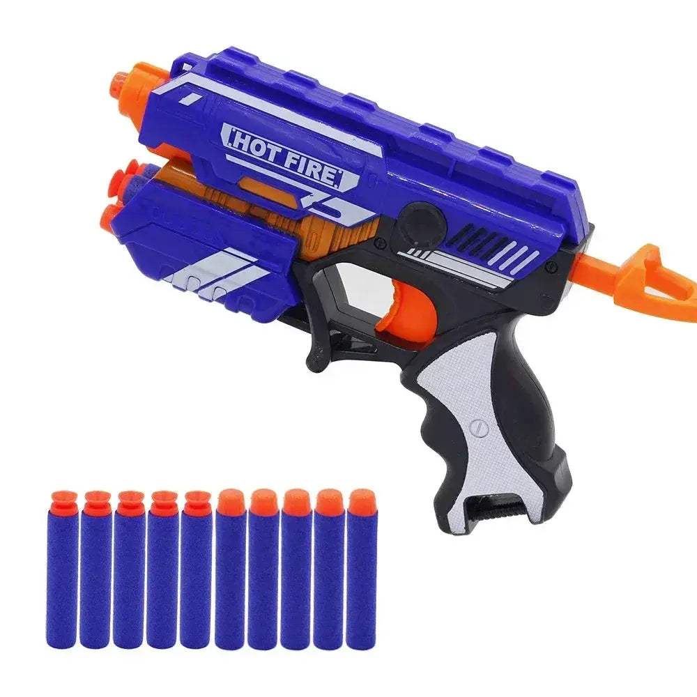 Kids Toy Gun Long Range Blaster With Soft Bullets Set - ToylandEU