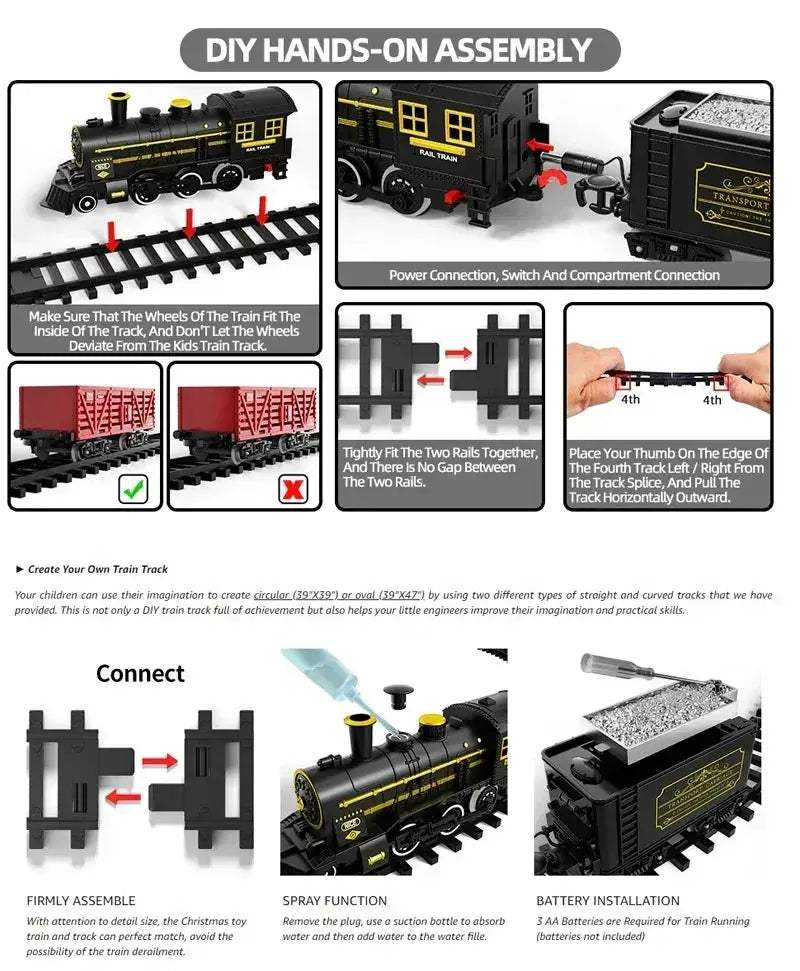 Kids Train Toy Plastic Model for Playtime Fun and Adventure - ToylandEU