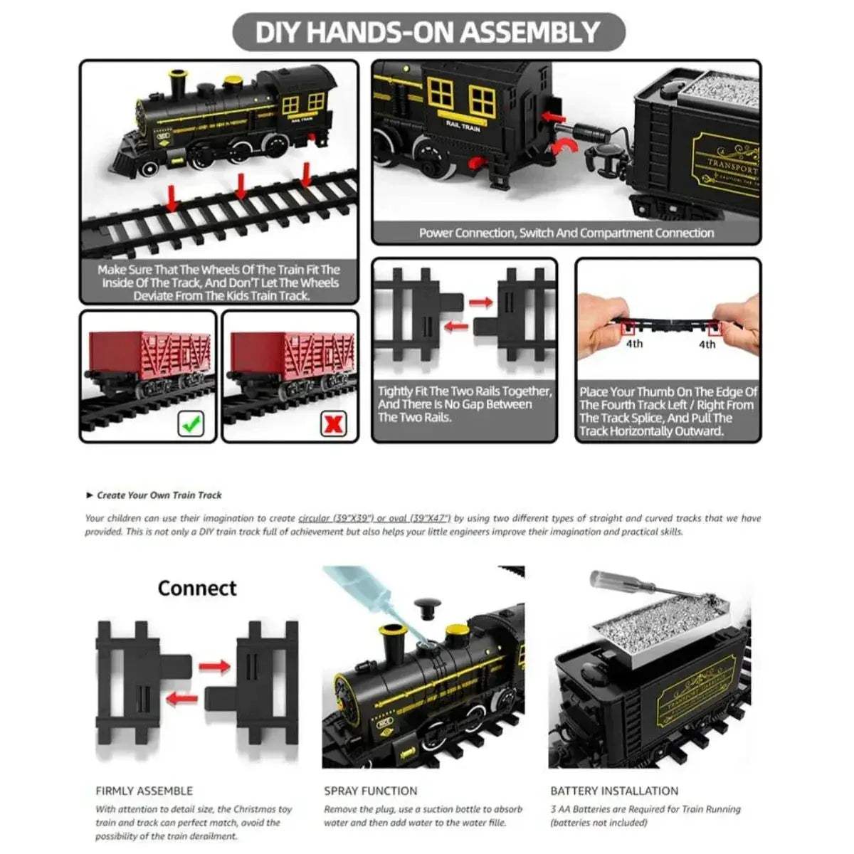 Kids Train Toy Plastic Model for Playtime Fun and Adventure - ToylandEU