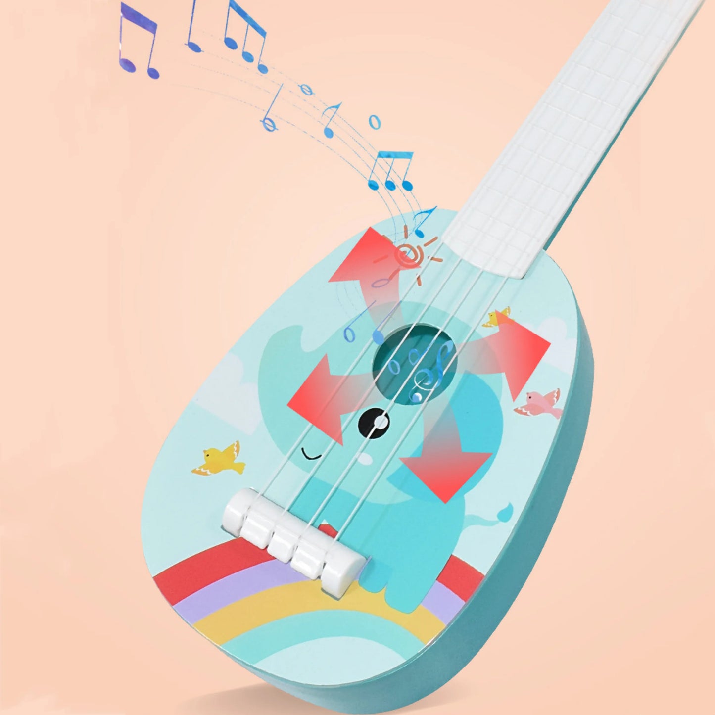 Kids Ukulele For Beginners 14 Inch Mini Guitar Educational Toy - ToylandEU