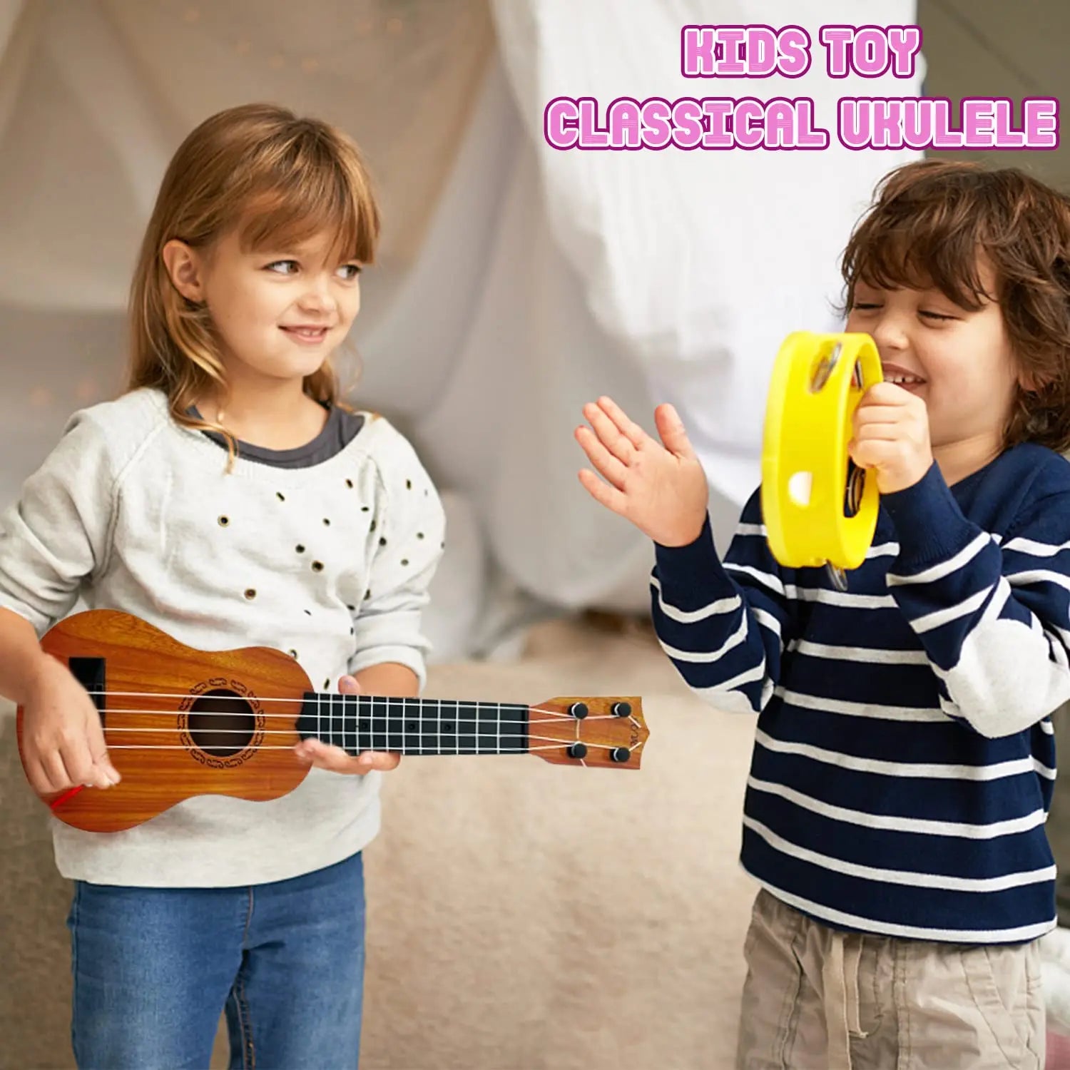 Kids Ukulele Toy For Toddlers Educational Music Instrument - ToylandEU