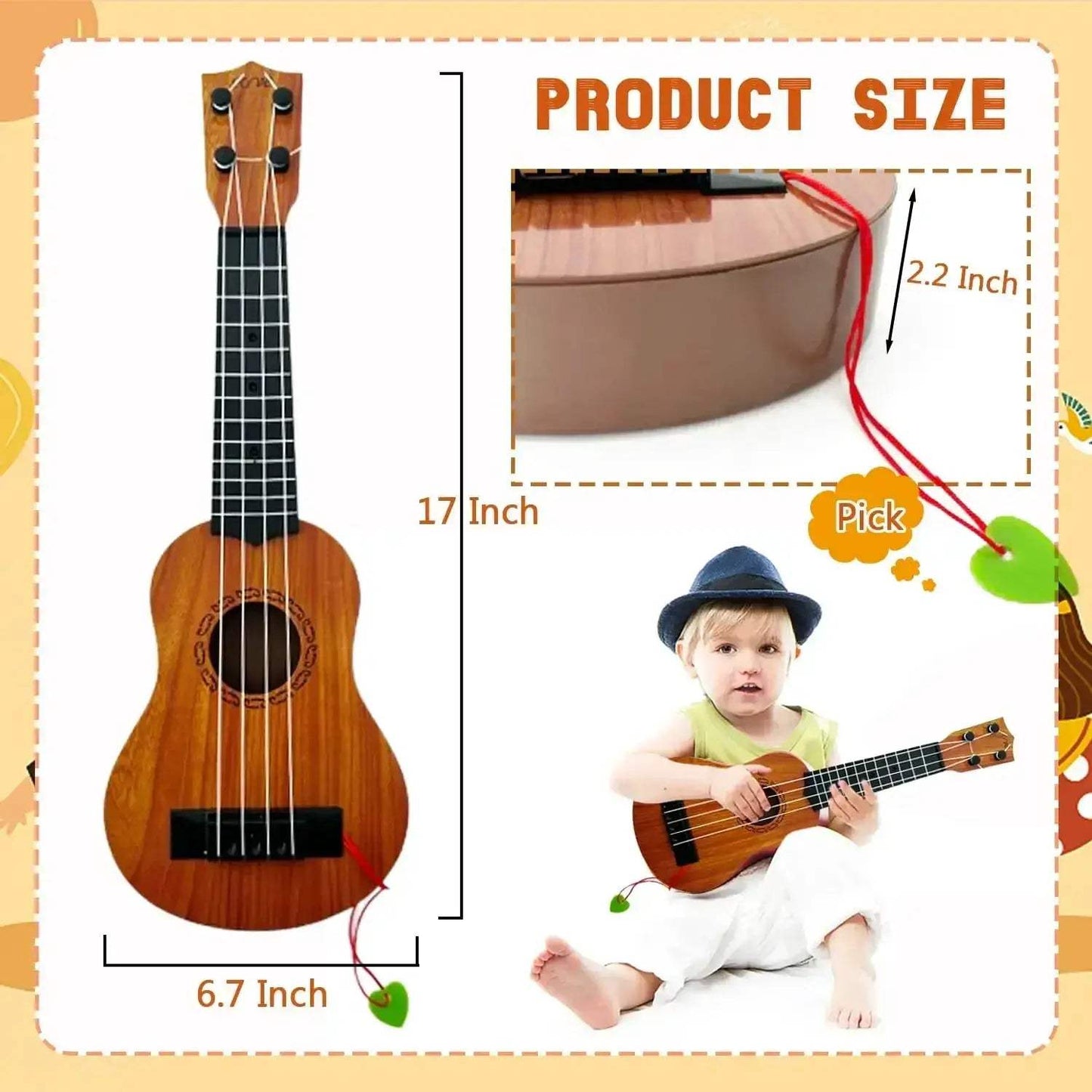  Kids Ukulele Toy Toddlers Educational Instrument -  ToylandEU™
