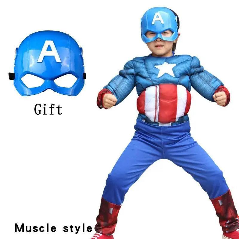  Kids Ultimate Captain America Cosplay Costume with Shield & Mask for Halloween (Size S-XL) -  ToylandEU™