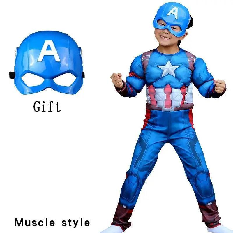  Kids Ultimate Captain America Cosplay Costume with Shield & Mask for Halloween (Size S-XL) -  ToylandEU™
