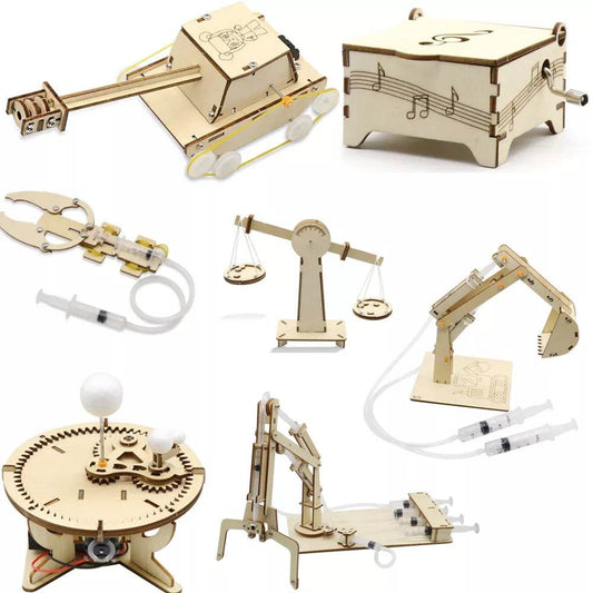Kids' Ultimate Science Discovery Kit: Build & Learn with Music Box, Wood Tank & More - ToylandEU