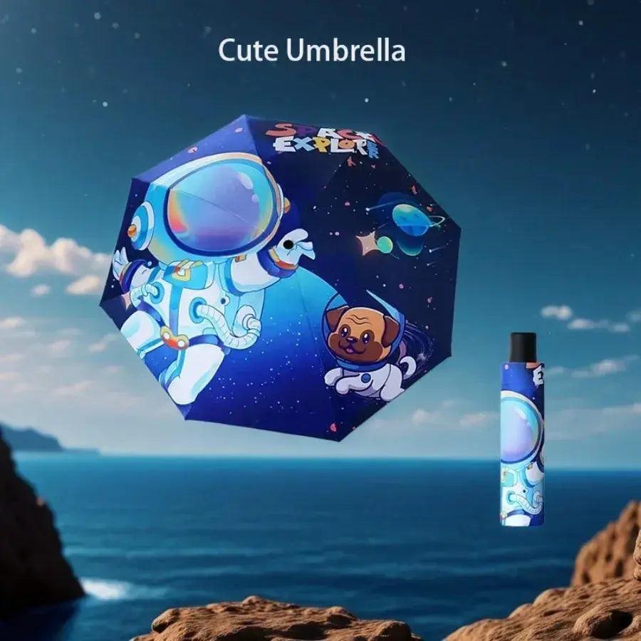  Kids Umbrella Windproof Reflective Cartoon Dinosaur -  ToylandEU™