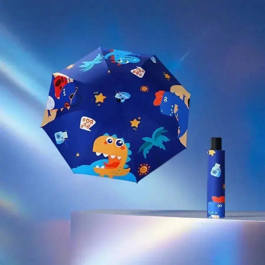  Kids Umbrella Windproof Reflective Cartoon Dinosaur -  ToylandEU™
