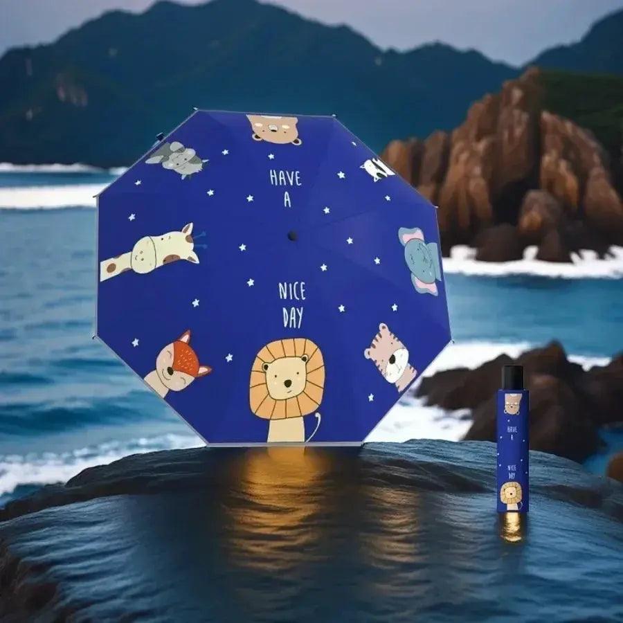  Kids Umbrella Windproof Reflective Cartoon Dinosaur -  ToylandEU™