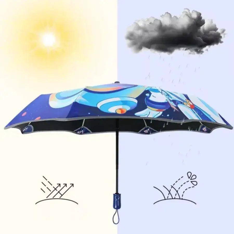  Kids Umbrella Windproof Reflective Cartoon Dinosaur -  ToylandEU™