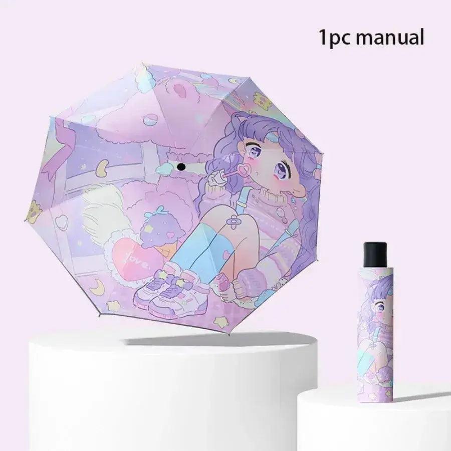  Kids Umbrella Windproof Reflective Cartoon Dinosaur -  ToylandEU™