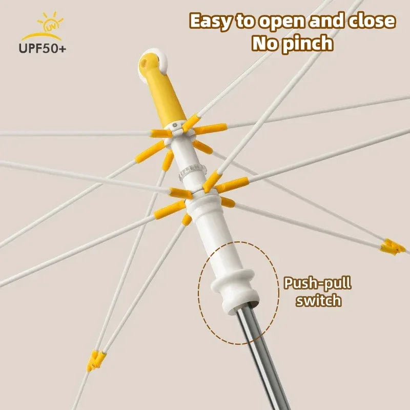 Kids Umbrella With Reflective Strip For Rain And Sun UPF50 - ToylandEU