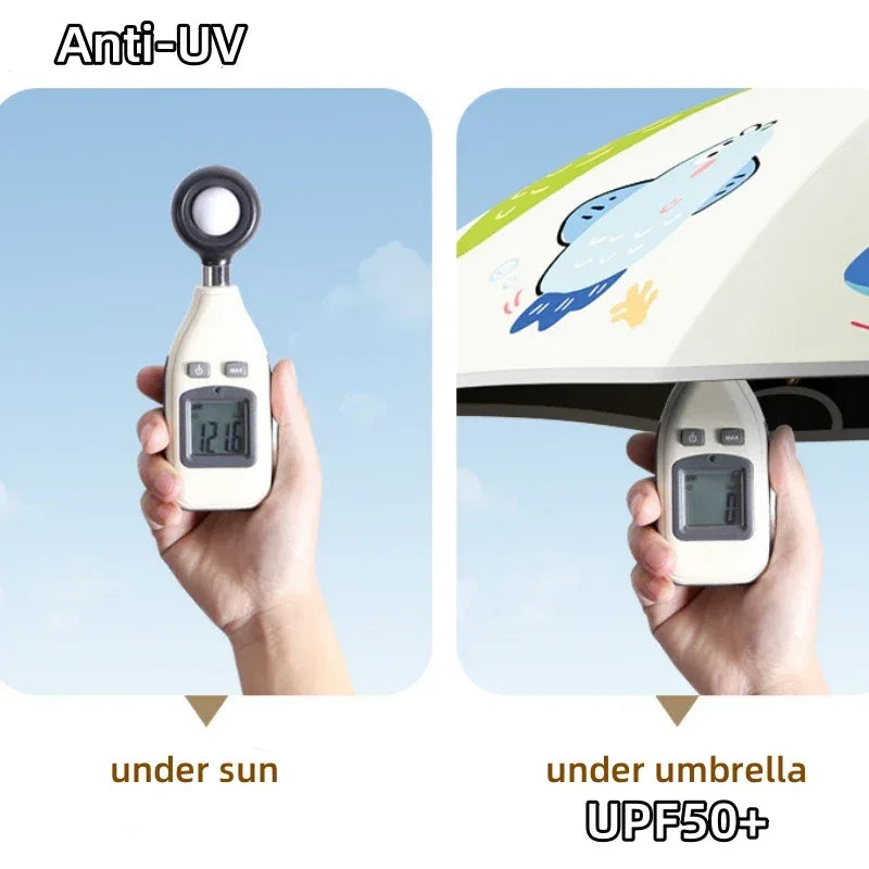 Kids Umbrella With Reflective Strip For Rain And Sun UPF50 - ToylandEU