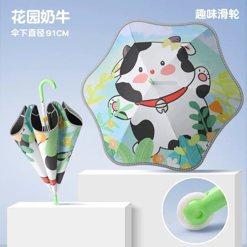 Kids Umbrella With Reflective Strip For Rain And Sun UPF50 - ToylandEU