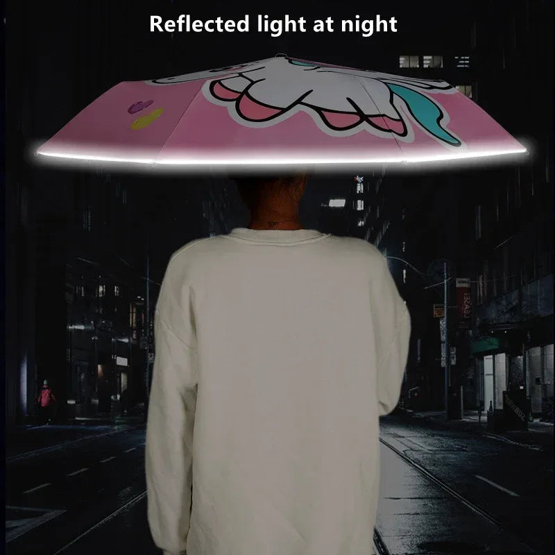 Kids Unicorn Umbrella Automatic Windproof UV Coating - ToylandEU