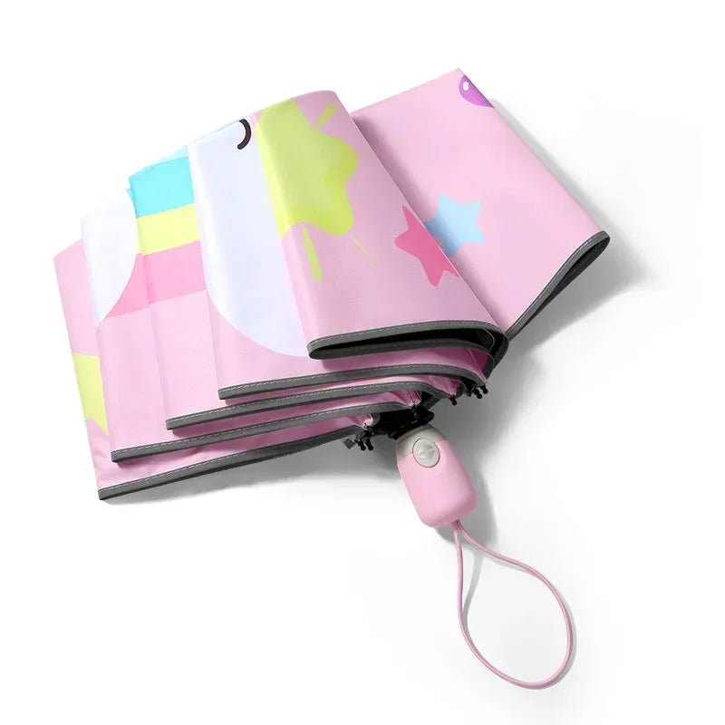 Kids Unicorn Umbrella Automatic Windproof UV Coating - ToylandEU