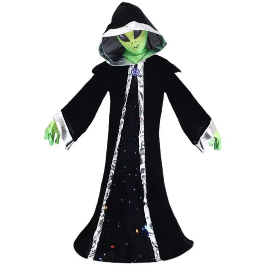 Kids Unisex ET Alien Costume - Cloak & Headgear for Cosmic Fun! - ToylandEU