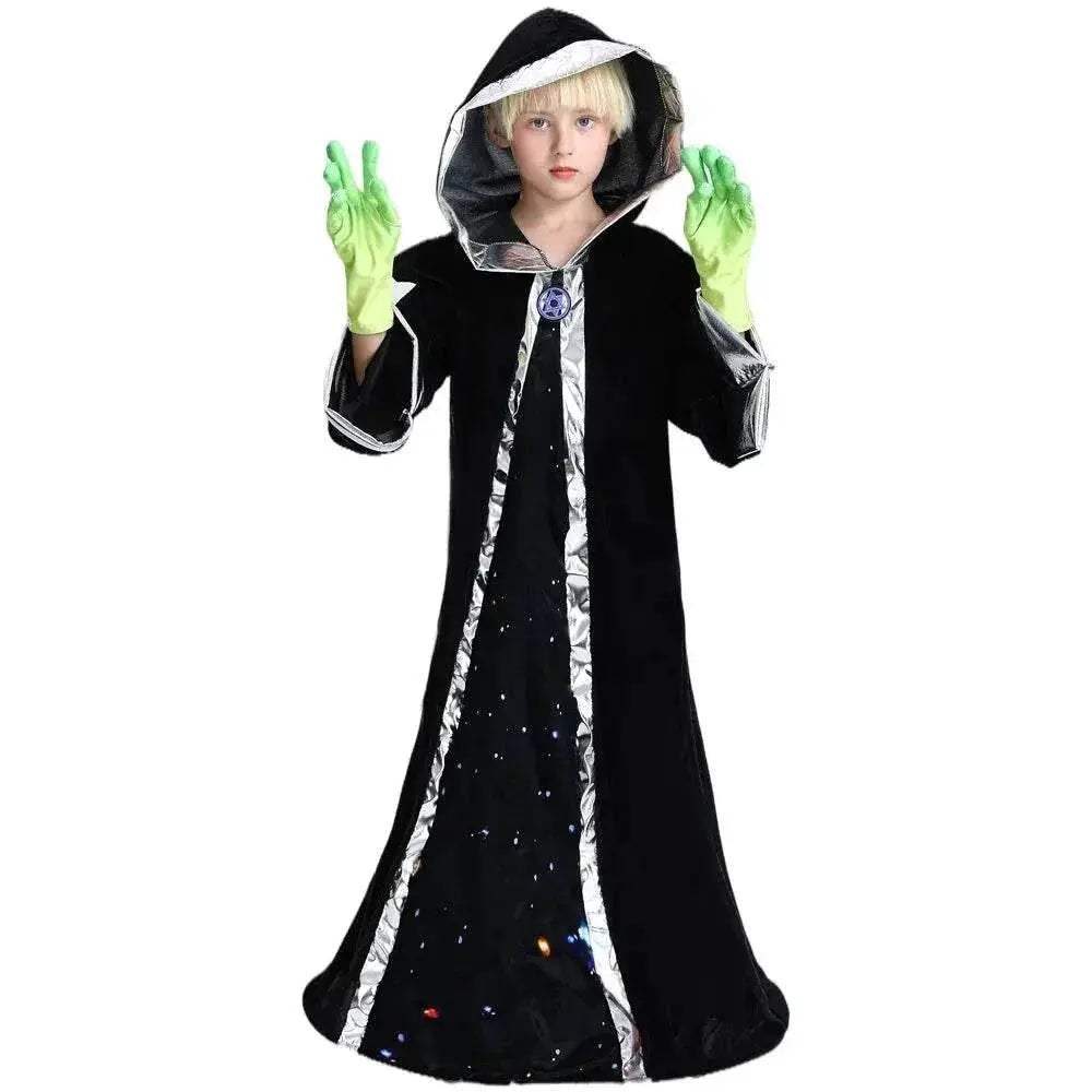 Kids Unisex ET Alien Costume with Cloak & Headgear for Halloween Fun - ToylandEU