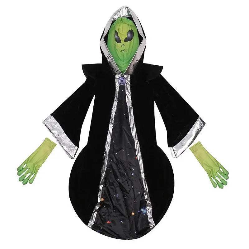 Kids Unisex ET Alien Costume with Cloak & Headgear for Halloween Fun - ToylandEU