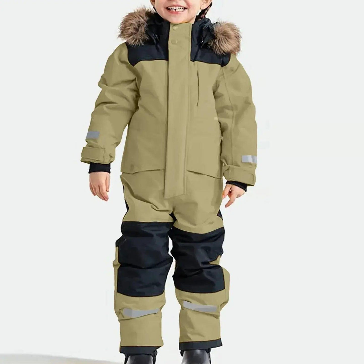  Kids Unisex Ski Suit Dinosaur Cartoon Insulated Warm -  ToylandEU™