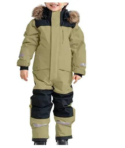  Kids Unisex Ski Suit Dinosaur Cartoon Insulated Warm -  ToylandEU™
