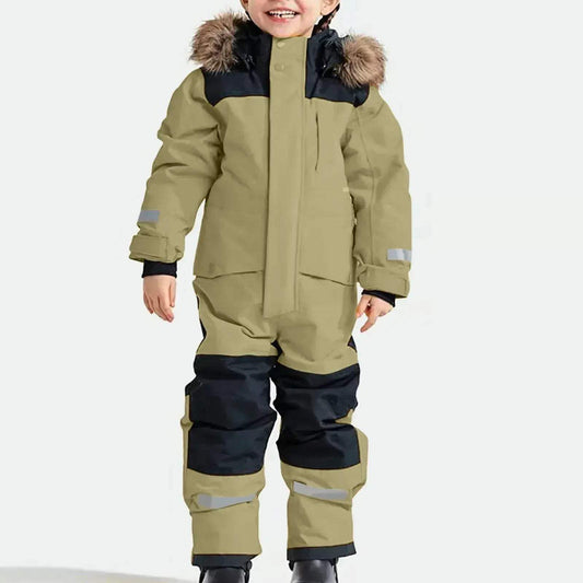  Kids Unisex Ski Suit Dinosaur Cartoon Insulated Warm -  ToylandEU™