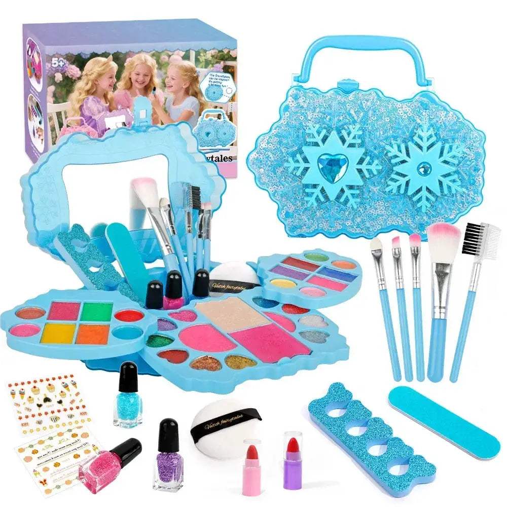 Kids Washable Makeup Kit For Girls With Nail Art Accessories - ToylandEU
