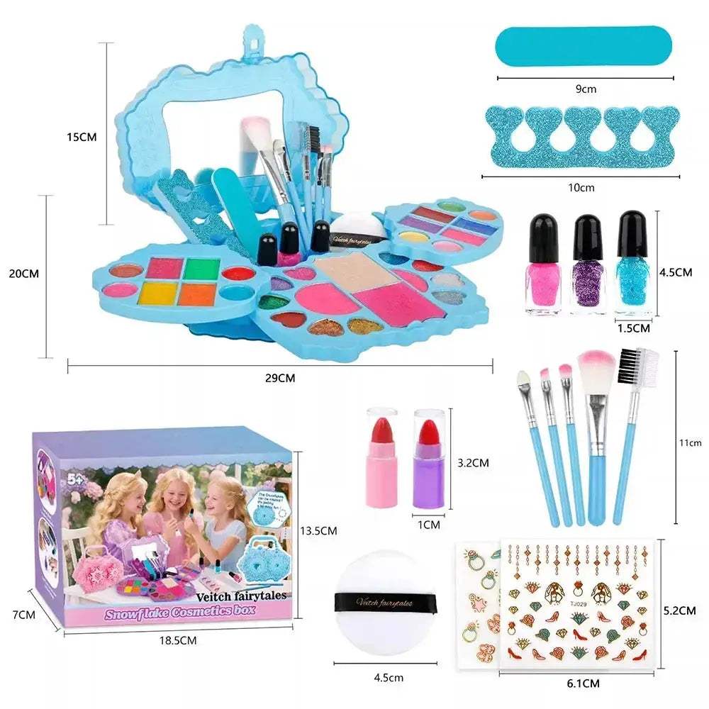 Kids Washable Makeup Kit For Girls With Nail Art Accessories - ToylandEU