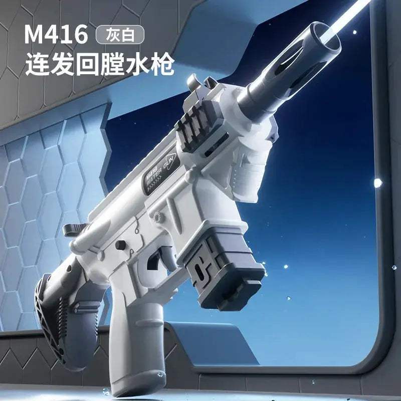 Kids Water Gun M416 Backpressure Toy For Summer Fun - ToylandEU