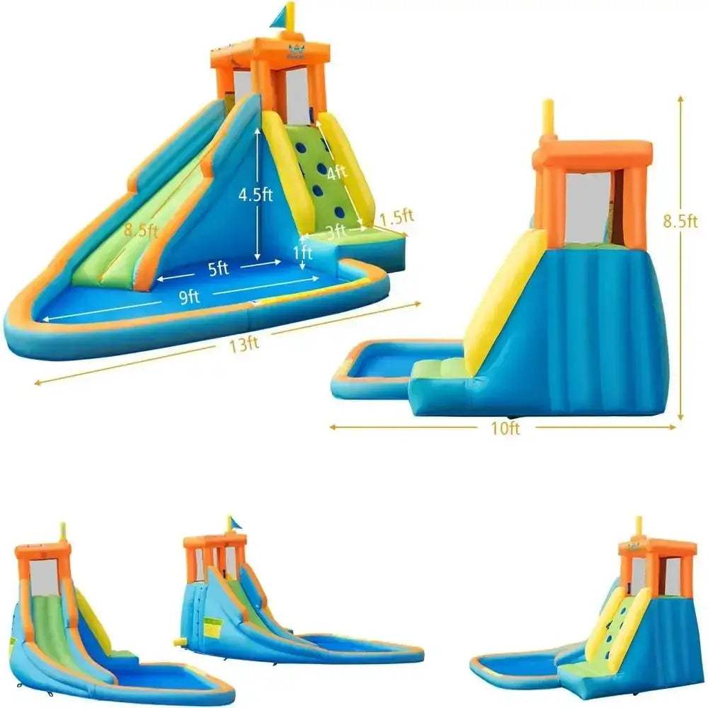 Kids Water Slide And Bounce House With Splash Pool - ToylandEU