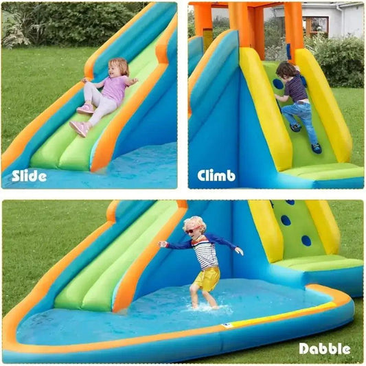  Kids Water Slide Bounce House With Splash Pool Durable -  ToylandEU™