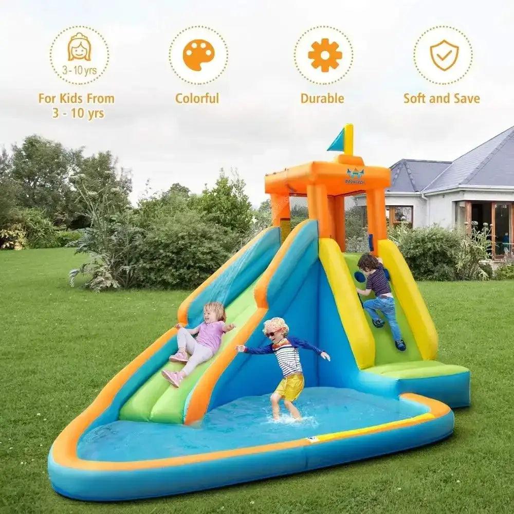  Kids Water Slide Bounce House With Splash Pool Durable -  ToylandEU™