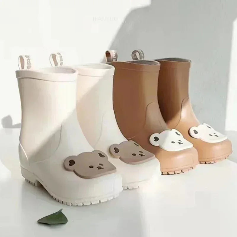 Kids Waterproof Non Slip Rain Boots With Cartoon Animals - ToylandEU